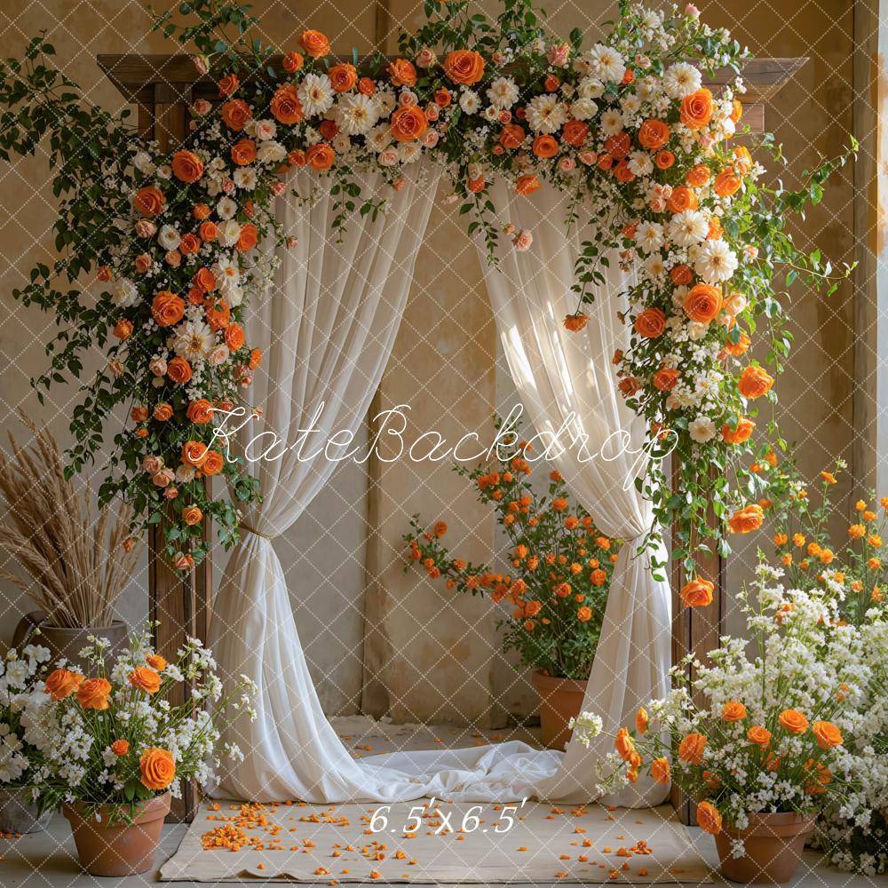 Kate Arche Fleurs Mariage Élégant Toile de fond conçue par Mini MakeBelieve