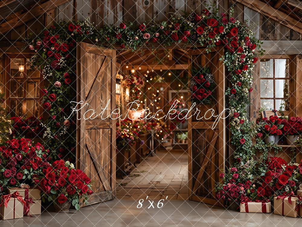 Kate Saint Valentin Grange Porte Bois Toile de fond en Polar conçue par Emetselch