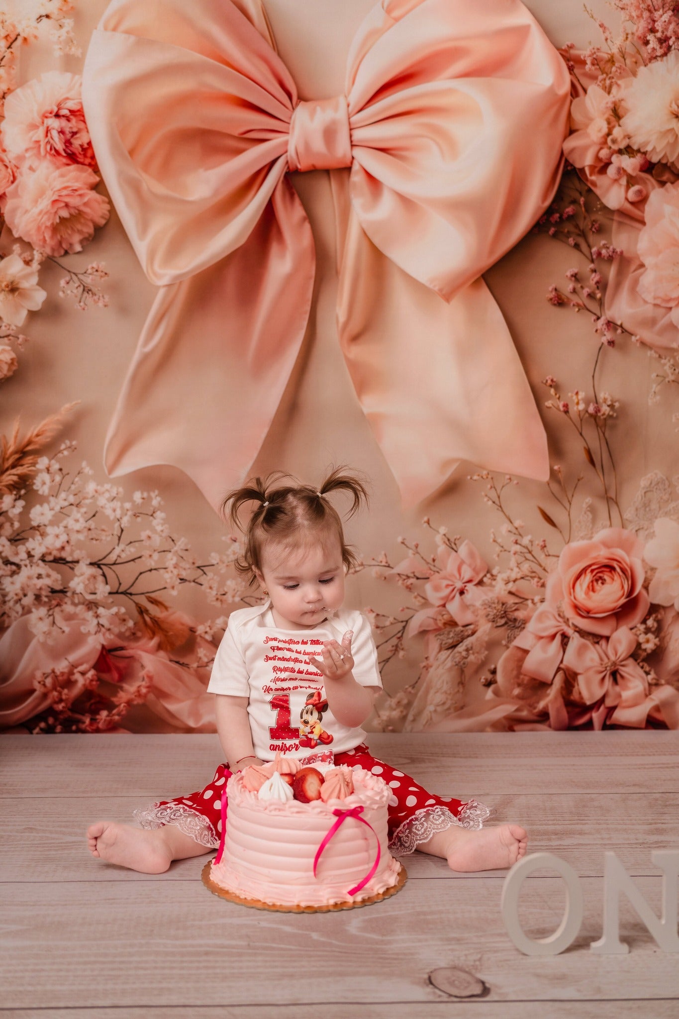 Kate Fleurs Arche Rose Gros nœud Toile de fond conçue par Emetselch - Kate Backdrop FR