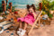 Kate Été Plage Mer Tropical Étoile de mer Toile de fond conçue par Emetselch - Kate Backdrop FR