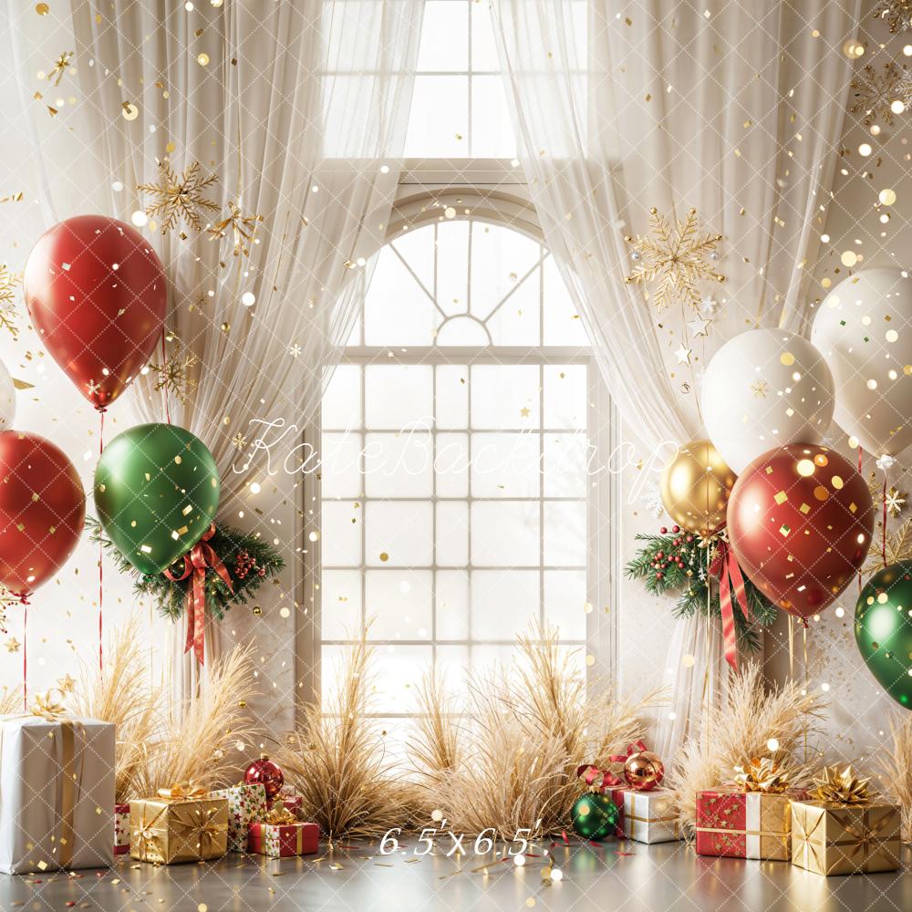 Kate Noël Ballons Fenêtre Ornements Toile de fond conçue par Emetselch - Kate Backdrop FR