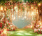 Kate Saint Valentin Fleurs Lumière Toile de fond en Laine conçue par Emetselch