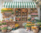Kate Printemps Pâques Fleurs Panier Toile de fond en Laine conçue par Emetselch