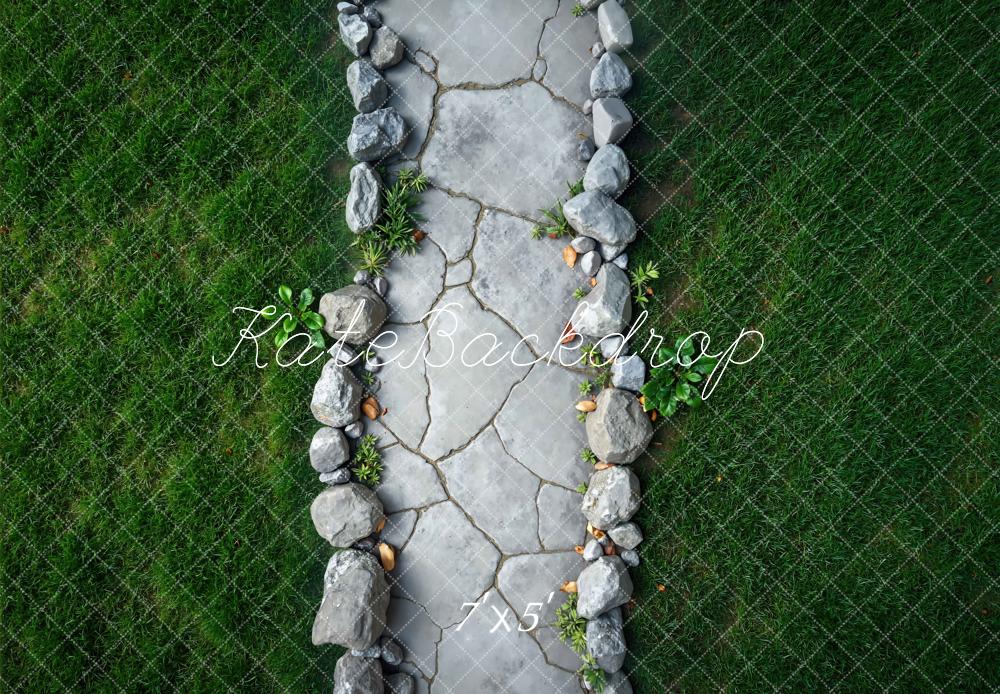 Kate Herbe Chemin Pierre Sol Toile de fond conçue par Mini MakeBelieve