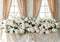 Kate Mariage Fleurs Blanches Fenêtre Toile de fond conçue par Mini MakeBelieve - Kate Backdrop FR