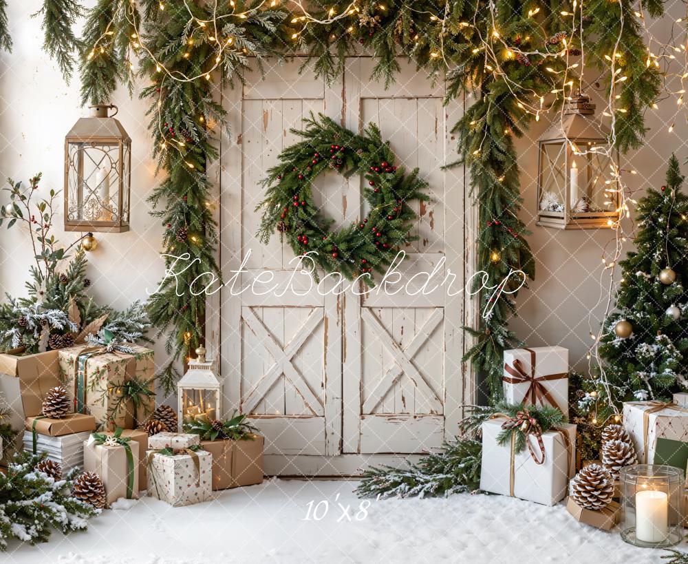 Kate Noël Porte Neige Cadeaux Toile de fond en Laine conçue par Emetselch - Kate Backdrop FR