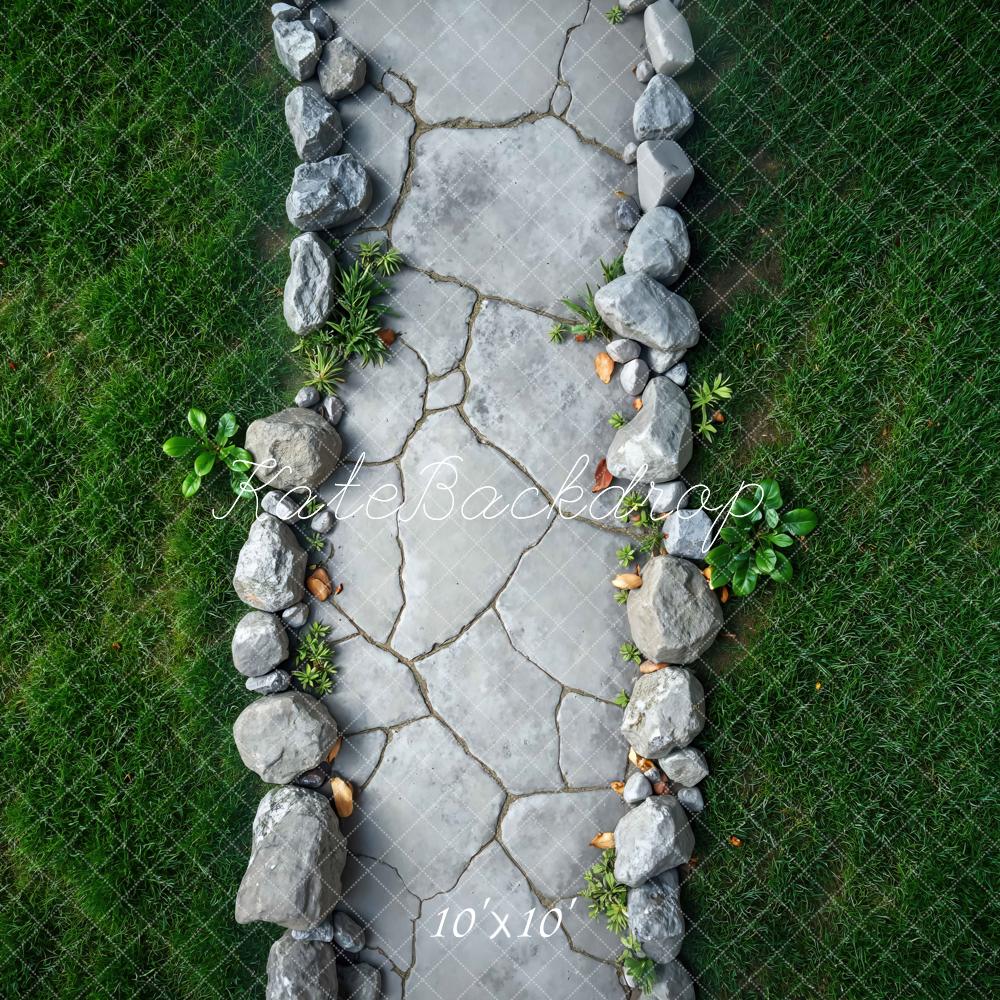 Kate Herbe Chemin Pierre Sol Toile de fond conçue par Mini MakeBelieve