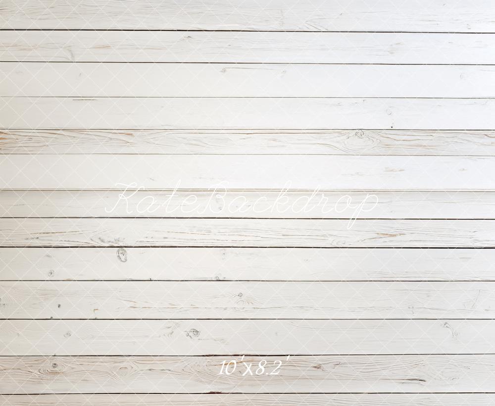 Kate Plancher en Bois Blanc Sol Toile de fond conçue par Mandy Ringe - Kate Backdrop FR