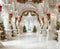 Kate Noël Palais Blanc Arches Sapins Toile de fond en Laine conçue par Emetselch