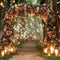 Kate Saint Valentin Fleurs Lanternes Forêt Toile de fond conçue par Emetselch
