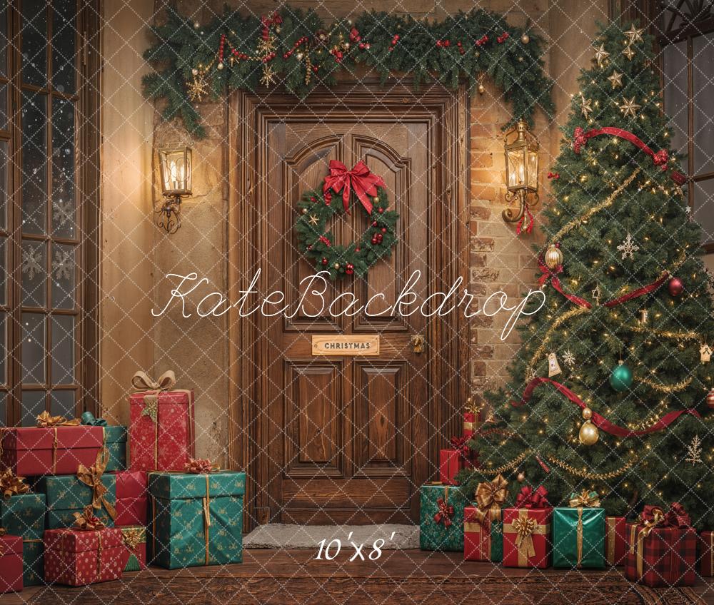 Kate Noël Arbre Cadeaux Porte Toile de fond en Laine conçue par Emetselch - Kate Backdrop FR