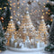 Kate Noël Sapins Neige Cadeaux Lumière Toile de fond conçue par Mini MakeBelieve - Kate Backdrop FR