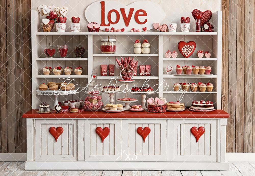 Kate Saint Valentin Desserts Gâteaux Toile de fond conçue par Emetselch