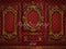 Kate Mur Baroque Vintage Ornements Rouge Toile de fond en Laine conçue par Emetselch