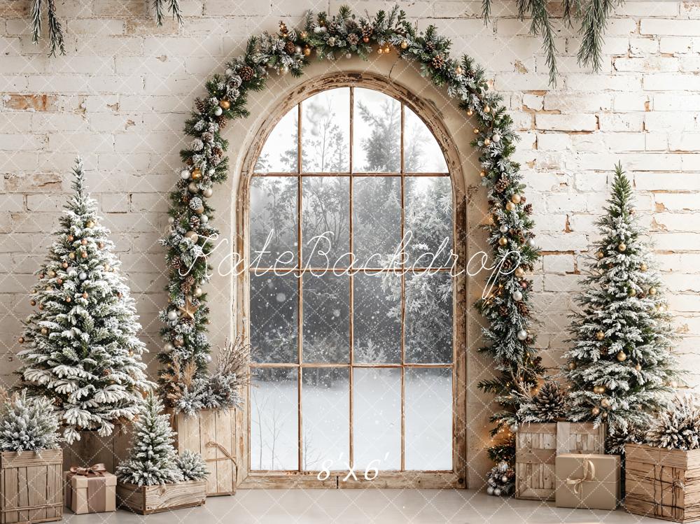 Kate Noël Fenêtre Arbre Cadeaux Toile de fond conçue par Emetselch - Kate Backdrop FR