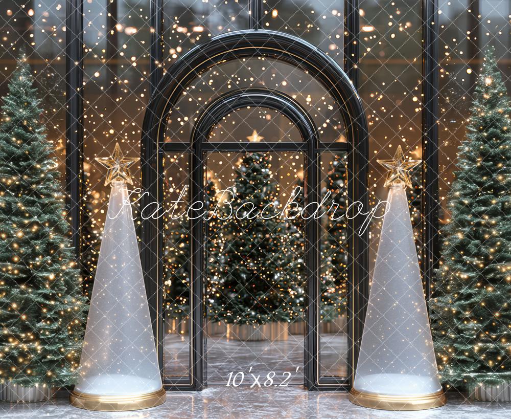 Kate Noël Sapins Arche Lumières Toile de fond conçue par Mini MakeBelieve - Kate Backdrop FR