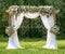 Kate Mariage Arche Fleurs Rideaux Toile de fond en Polar conçue par Emetselch