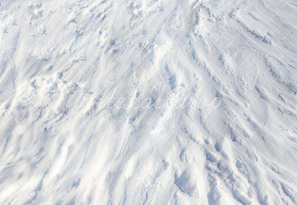 Kate Hiver Neige Texture Blanc Sol Toile de fond conçue par Emetselch - Kate Backdrop FR