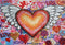 Kate La Saint Valentin Coeur Ailes Graffiti Toile de fond conçue par Emstselch