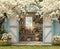 Kate Printemps Maison Fleurs Arbres Toile de fond en Laine conçue par Emetselch - Kate Backdrop FR