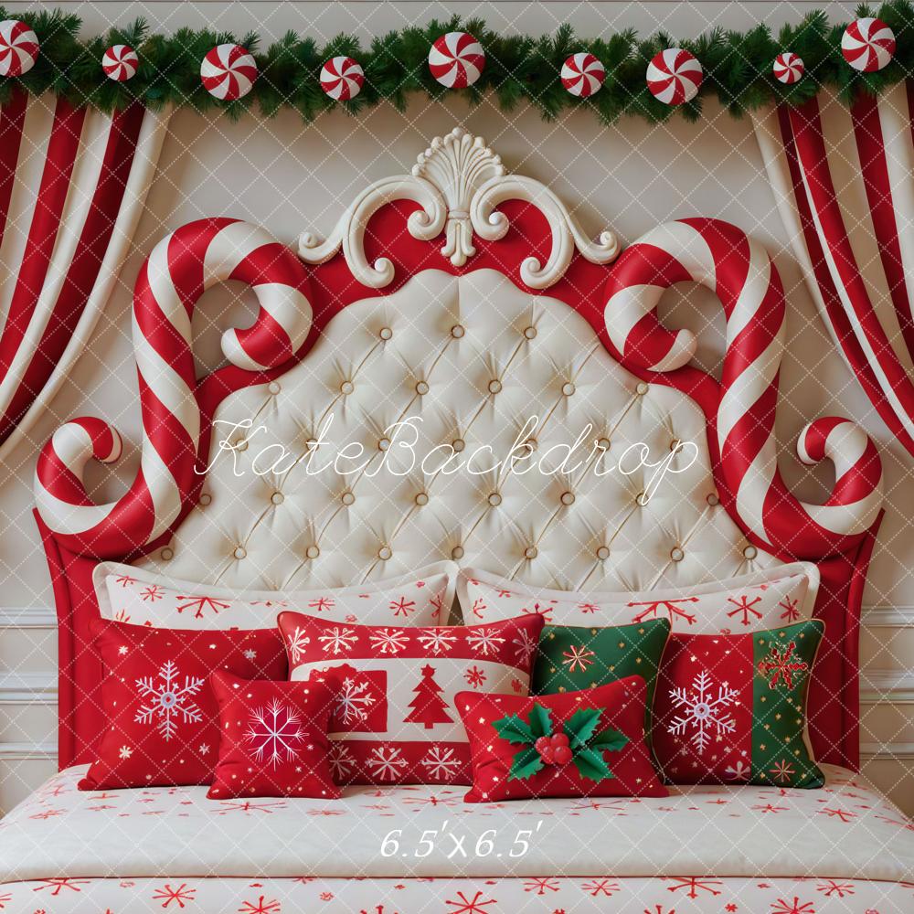 Kate Noël Bonbons Tête de lit Oreillers Toile de fond conçue par Mini MakeBelieve - Kate Backdrop FR
