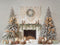 Kate Noël Sapins Cheminée Cadeaux Toile de fond conçue par Emetselch - Kate Backdrop FR