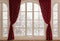 Kate Saint Valentin Fenêtre Rideaux Rouge Toile de fond conçue par Emetselch