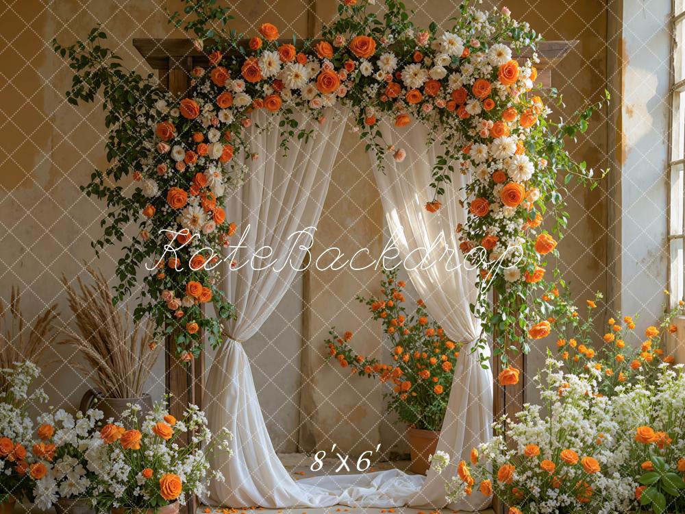 Kate Arche Fleurs Mariage Élégant Toile de fond conçue par Mini MakeBelieve