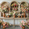 Kate Fleurs Étagère Vases Toile de fond conçue par Mini MakeBelieve