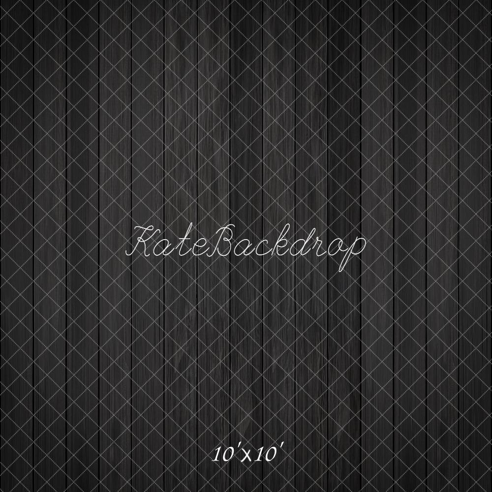 Kate Bois Noir Lignes Verticales Sol Toile de fond conçue par kate image - Kate Backdrop FR