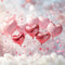 Kate La Saint Valentin Ballons Cœurs Nuages Toile de fond conçue par Emetselch - Kate Backdrop FR