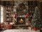 Kate Noël Cheminée Sapin Livres Toile de fond en Laine conçue par Emetselch - Kate Backdrop FR
