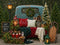 Kate Noël Camion Chocolat Chaud Sapins Toile de fond conçue par Mini MakeBelieve - Kate Backdrop FR