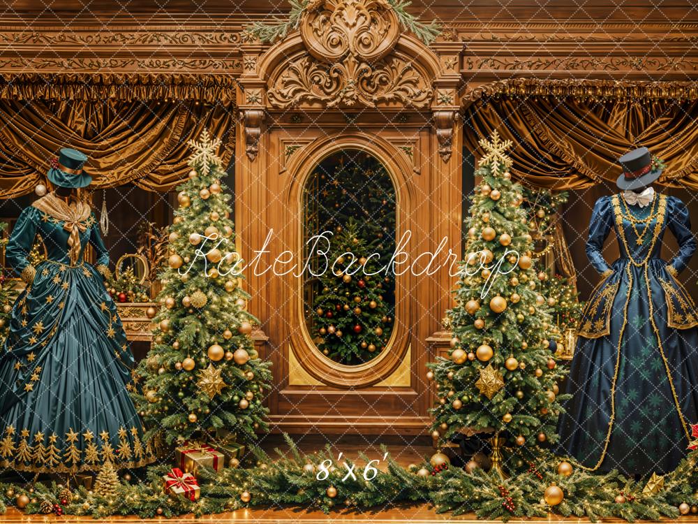 Kate Noël Victorien Arbres Décorations Toile de fond en Laine conçue par Emetselch - Kate Backdrop FR