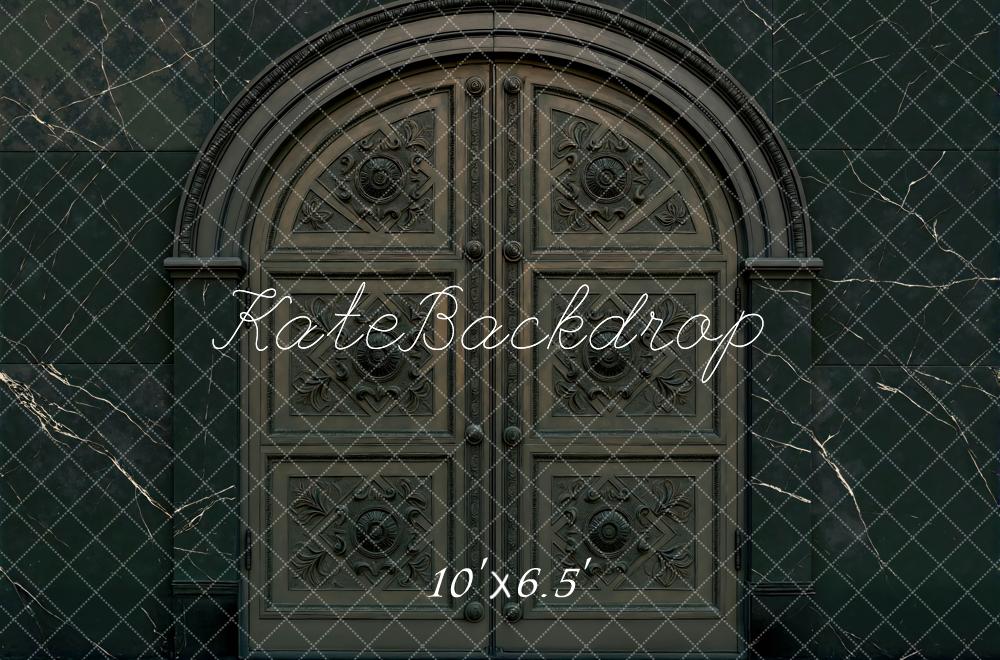 Kate Architecture Halloween Porte Pierre Toile de fond conçue par Mini MakeBelieve