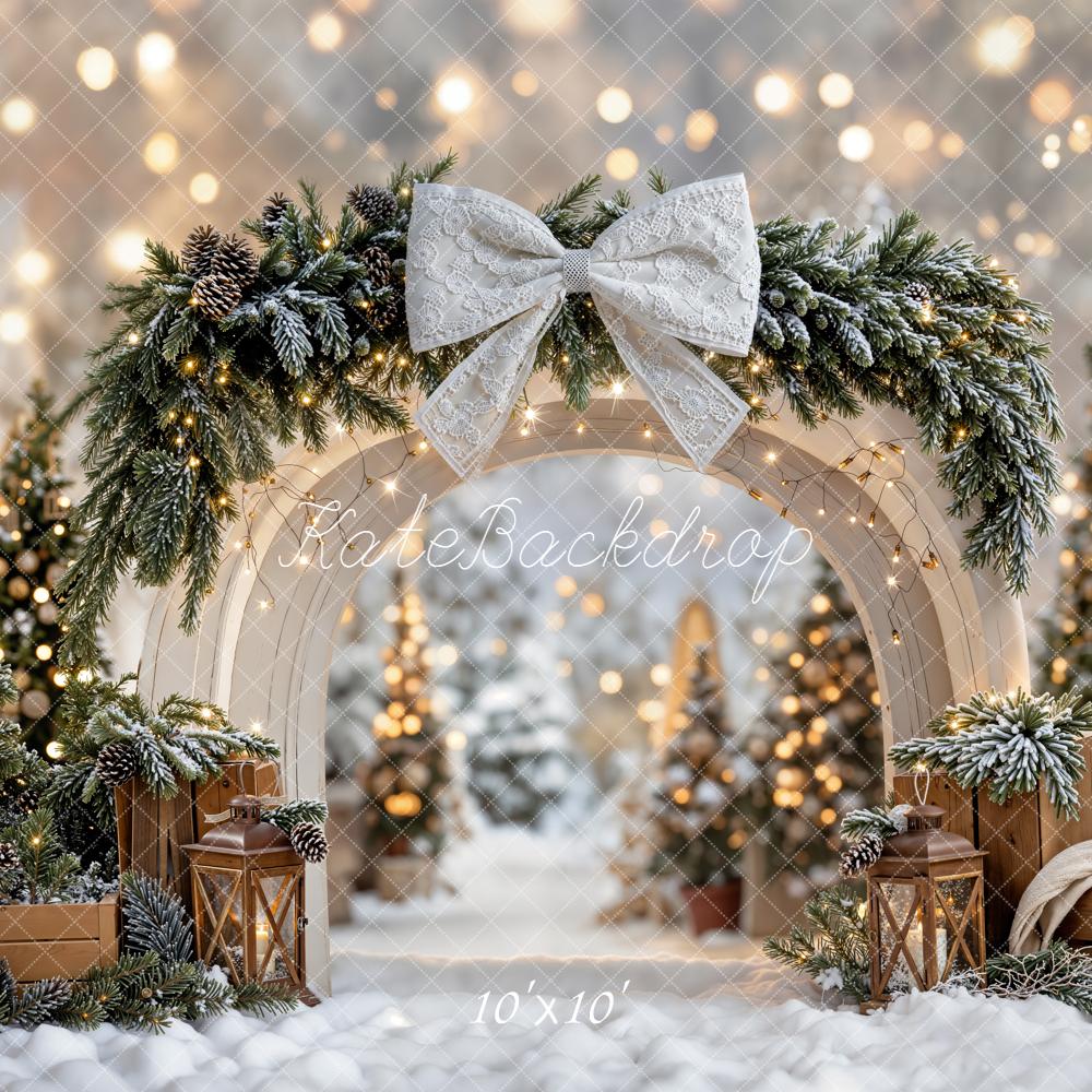 Kate Noël Arche Sapin Lumière Toile de fond conçue par Emetselch - Kate Backdrop FR
