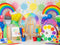 Kate Arc-en-ciel Peinture Pinceaux Chevalet Toile de fond conçue par Patty Roberts - Kate Backdrop FR