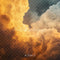 Kate Nuages Orange Gris Texture Toile de fond conçue par Emetselch - Kate Backdrop FR