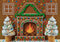 Kate Noël Pain d'Épices Cheminée Glace Toile de fond conçue par Mini MakeBelieve - Kate Backdrop FR