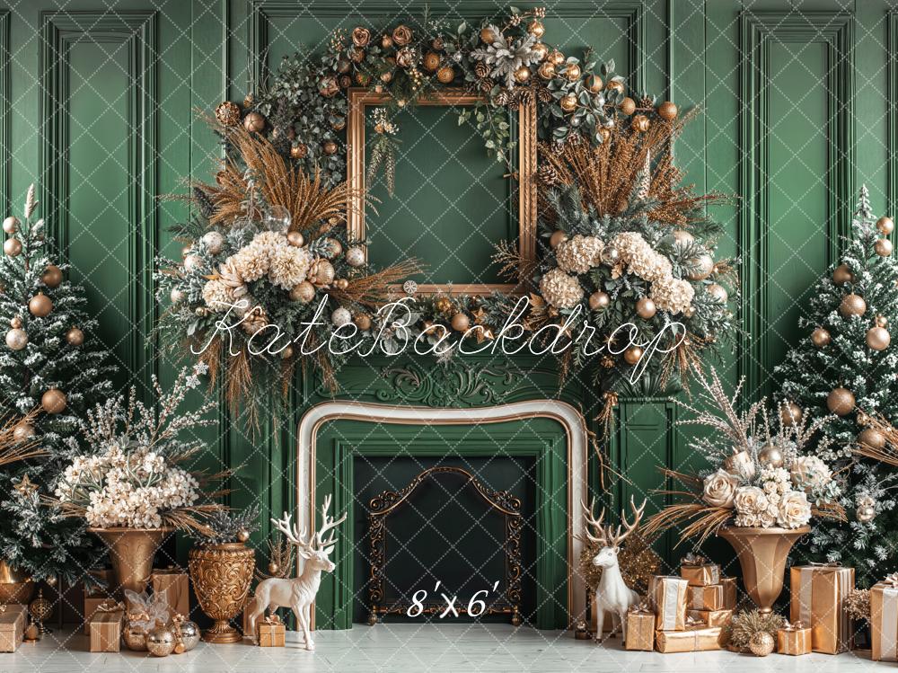 Kate Noël Cadre Cheminée Fleurs Toile de fond en Laine conçue par Emetselch - Kate Backdrop FR