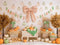 Kate Automne Citrouilles Arbres Foins Toile de fond conçue par Patty Roberts