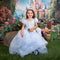 Kate Printemps Fantaisie Forêt Fleur Château Toile de fond conçue par Chain Photographie - Kate Backdrop FR