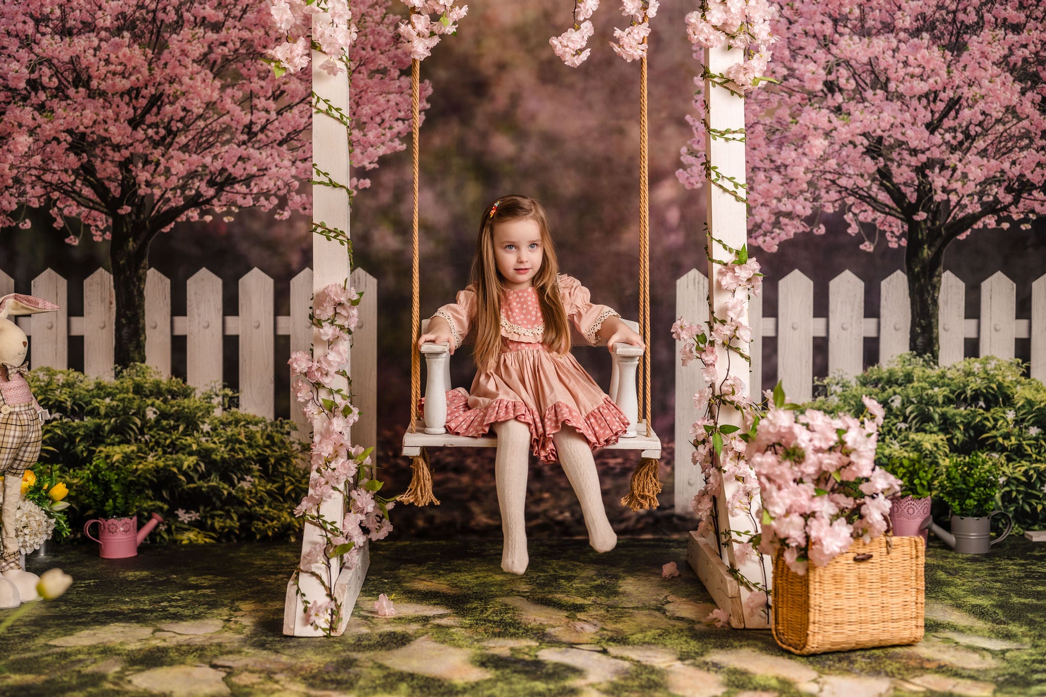 Kate Printemps Jardin Fleurs de cerisier Toile de fond pour la photographie - Kate Backdrop FR