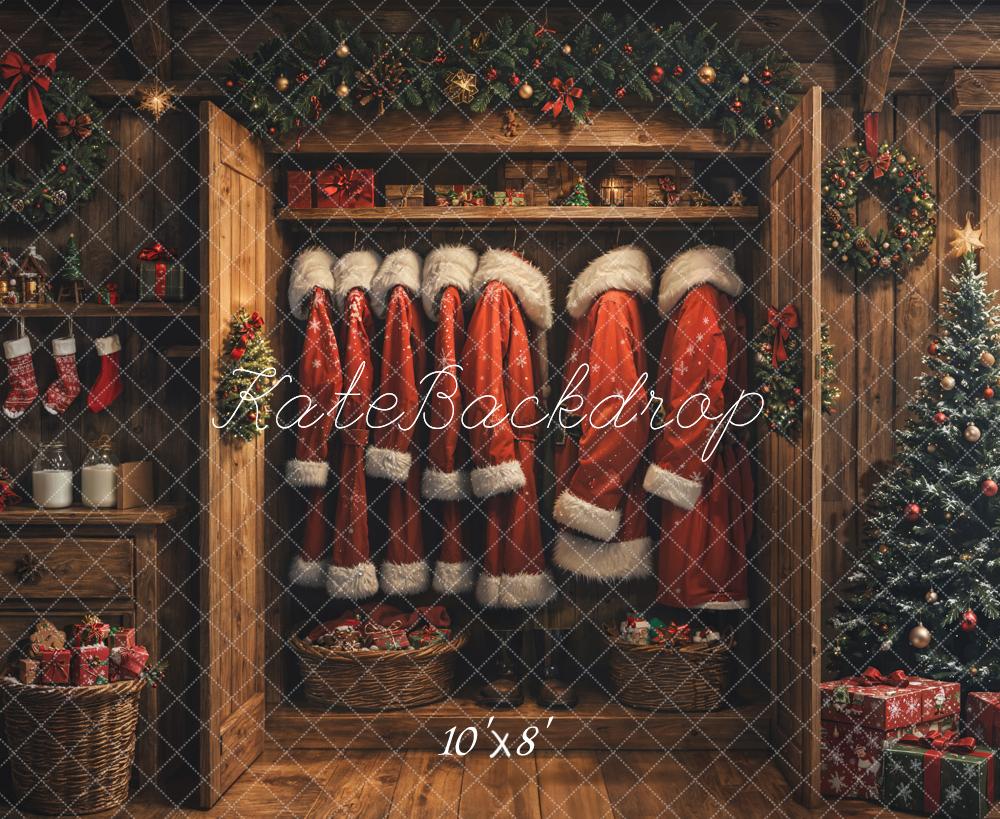 Kate Noël Manteaux Sapin Cadeaux Toile de fond en Laine conçue par Emetselch - Kate Backdrop FR