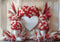 Kate Saint Valentin Mariage Fleurs Pampas Toile de fond conçue par Mini MakeBelieve