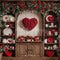 Kate Saint Valentin Roses Coeur Vaisselle Toile de fond conçue par Emetselch