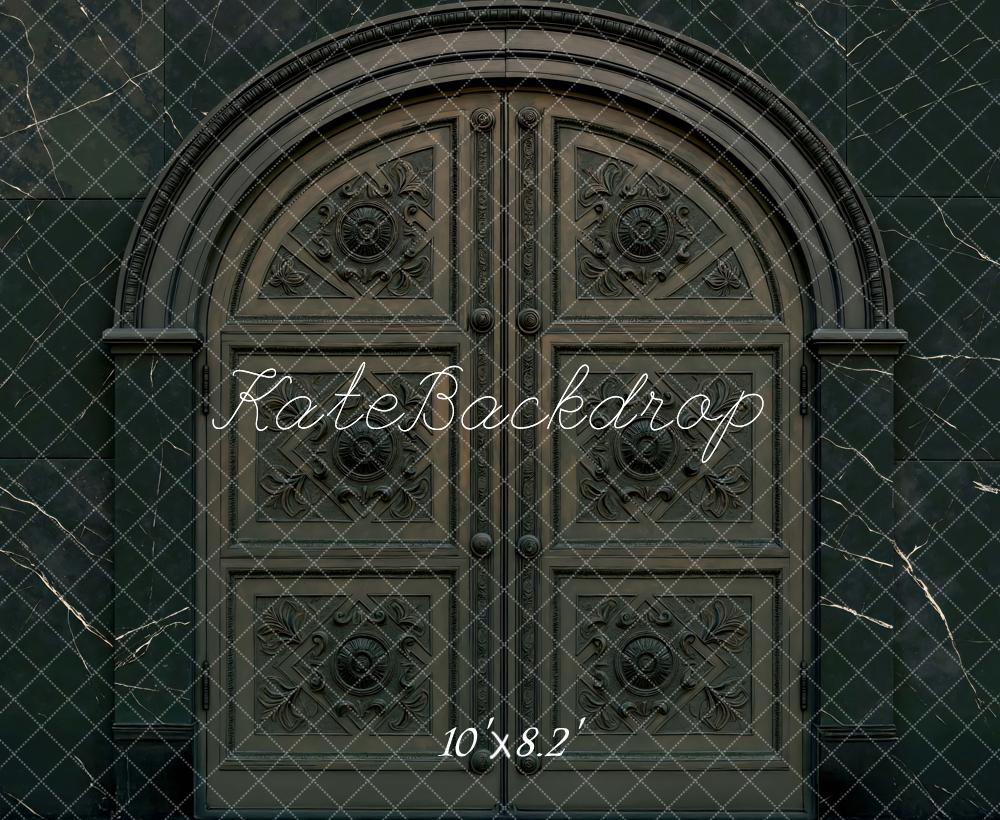 Kate Architecture Halloween Porte Pierre Toile de fond conçue par Mini MakeBelieve