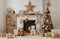 Kate Noël Cheminée Jouets Nounours Toile de fond en Laine conçue par Emetselch