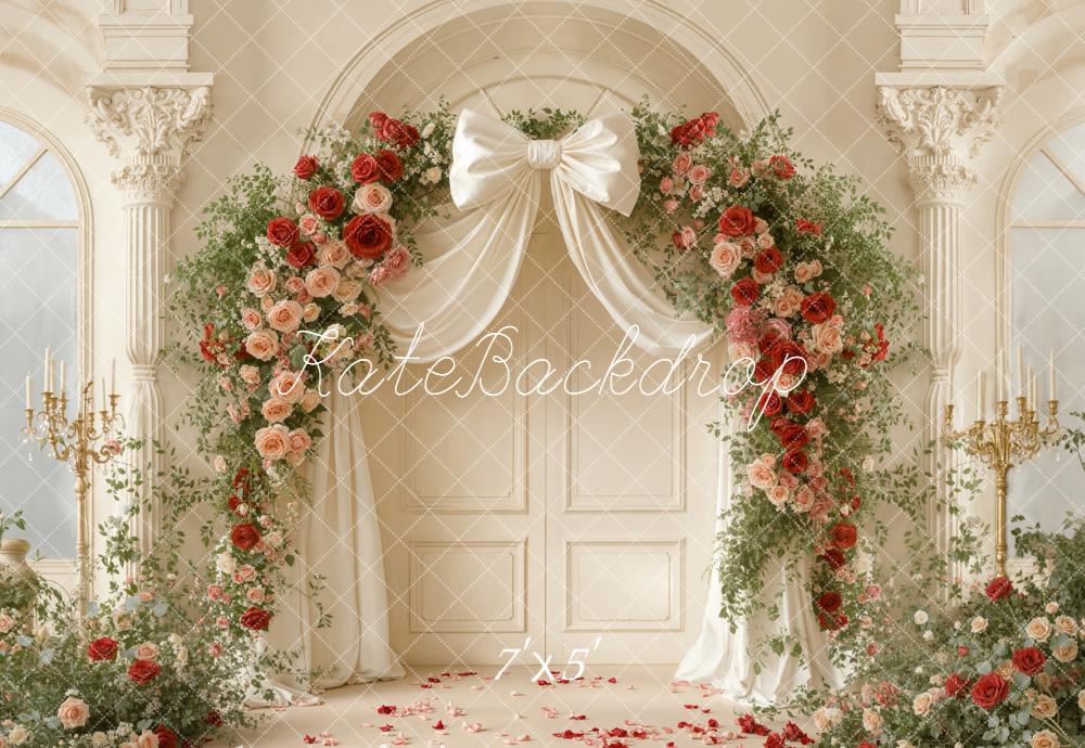 Kate Mariage Arche Fleurs Rideau Toile de fond conçue par Emetselch - Kate Backdrop FR