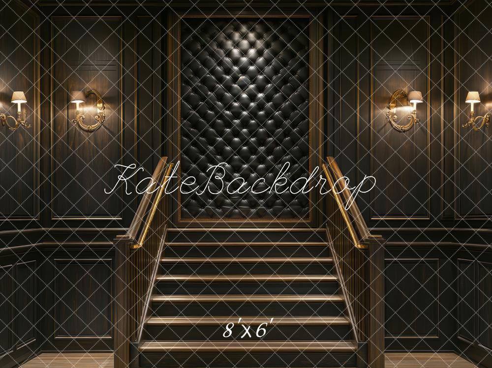 Kate Escalier Mur Matelassé Lumières Toile de fond conçue par Mini MakeBelieve